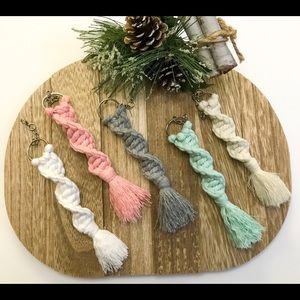 Boho Macrame Keychain